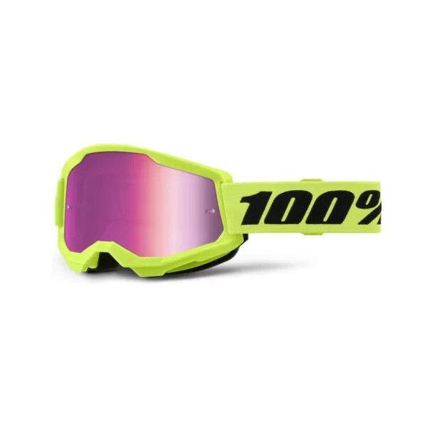 OCULOS 100% STRATA 2 ESPELHADO NEON YELLOW