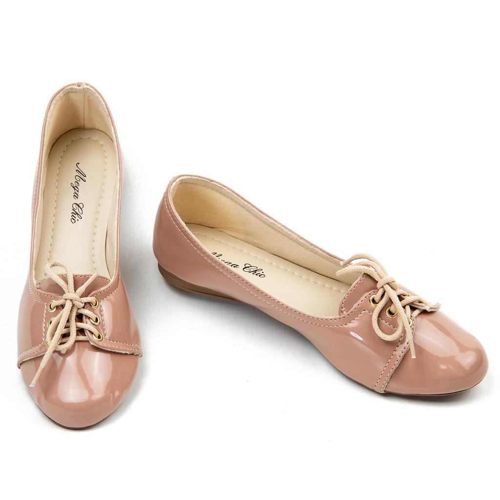 MegaChic Oxford Rose MegaChic Verniz Rose Palmilha de Espuma Solado PVC Anti-Derrapante Confortável e Leve