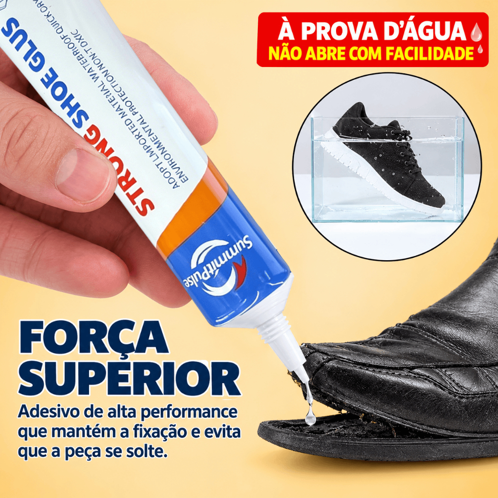 Cola Sapato Profissional Multiuso Forte Reparo Calçado Bota Coturno Sandália PVC Couro Lona Não Tóxico Seguro