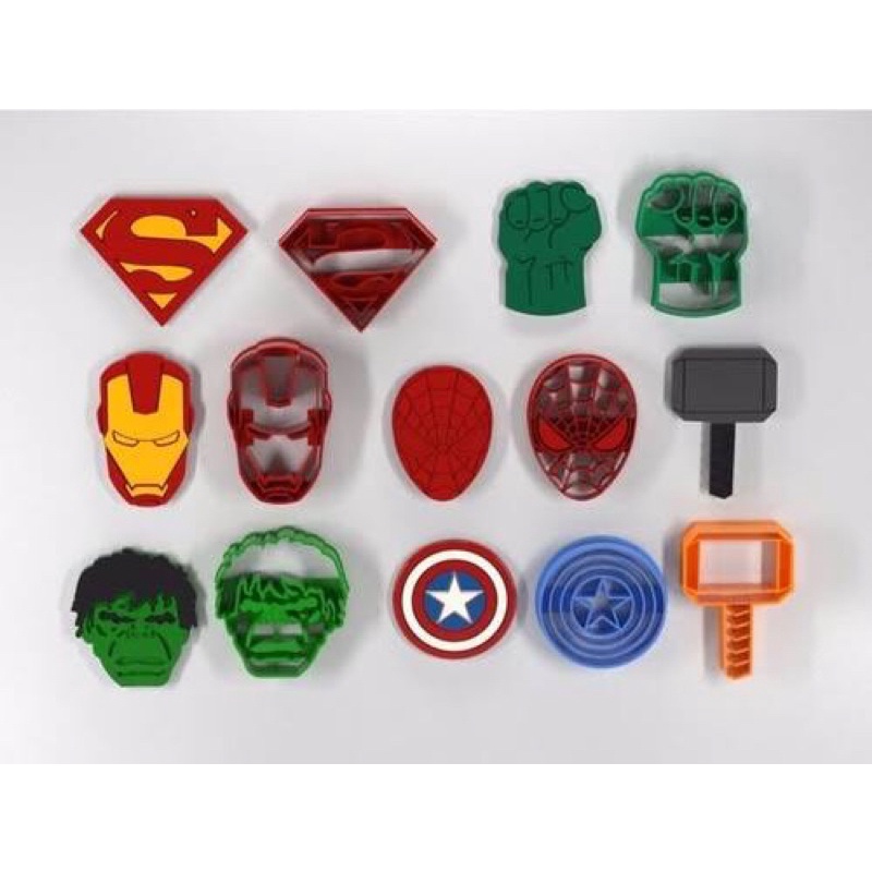 Kit Cortadores Vingadores 3 e 5 cm