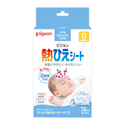 Pigeon Fever Cooling Sheet 8 Hours Cooling 12pcs & Nose & Throat Cleansing Sheet 6 Sheets/14 Sheets