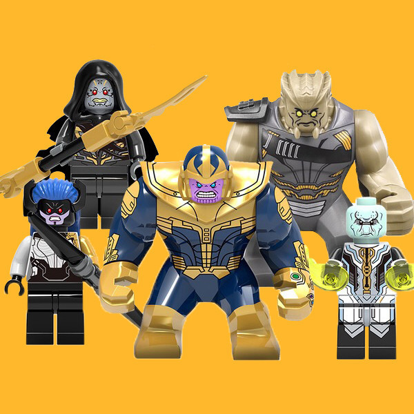 2026 Novo produto compatível com Lego Marvel Black Yao Five Generals Black Short Star General Death Blade Ebony Throat T