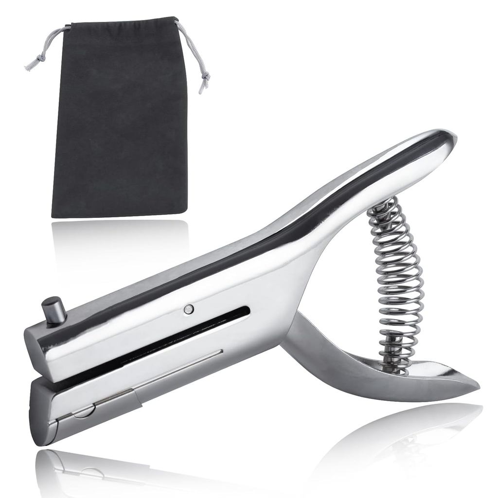 Perfurador Manual de Uso Intensivo SPEEDWOX Deep Throat com Furo Único de 1/8 polegada (3 mm) para Papel, Cartões de Ide
