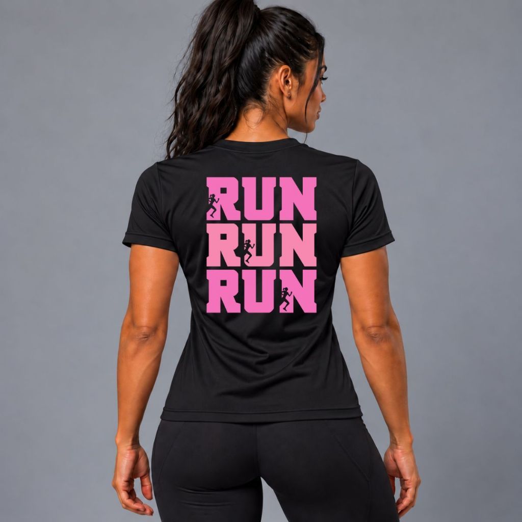 Camiseta Dryfit Feminina BabyLook Running Academia Treino Fitness Esportiva Premium Manga Curta