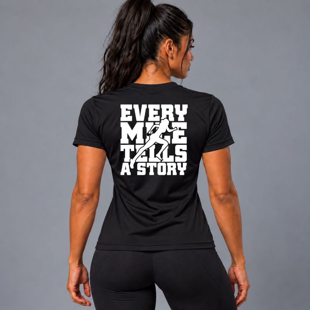 Camiseta Dryfit Babylook Feminina Corrida Running Academia Treino Fitness Esportiva Premium