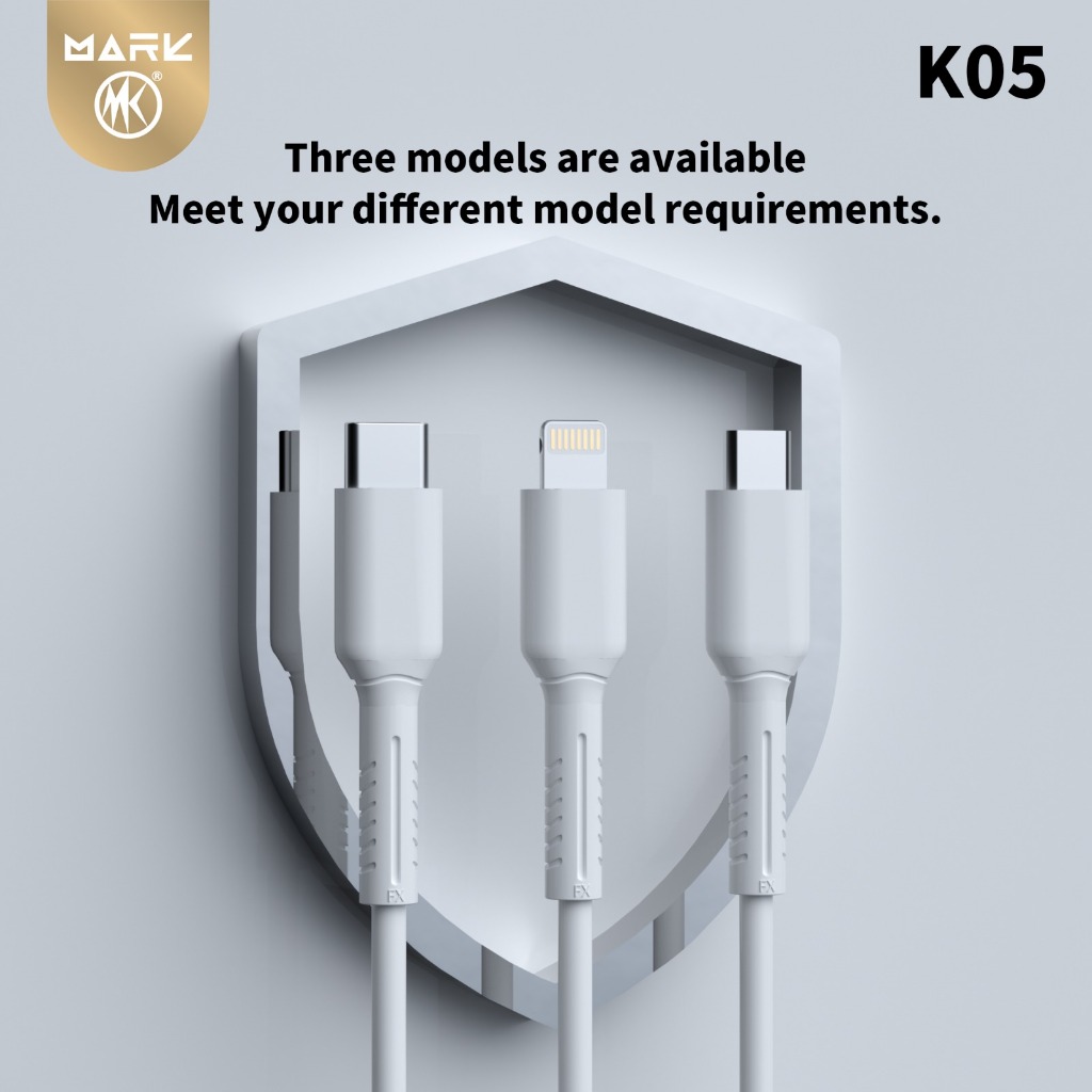 Cabo Carregador Android Micro USB V8 e Tipo-C iPhone Carga Rápida Samsung, Xiaomi, Motorola 3 in 1