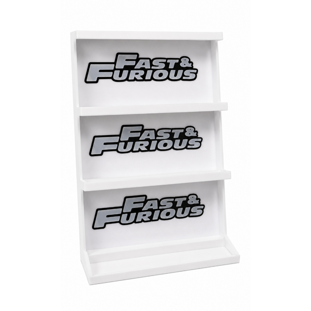 Expositor para Miniaturas 1:64 Fast & Furious | Display para Hot Wheels, Matchbox e Colecionáveis