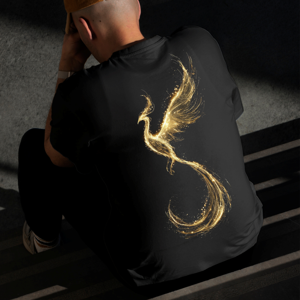 Camiseta Masculina Estampada Águia de Luz 100% Algodão Estilo Conforto Diário Do Tamanho P ao GG