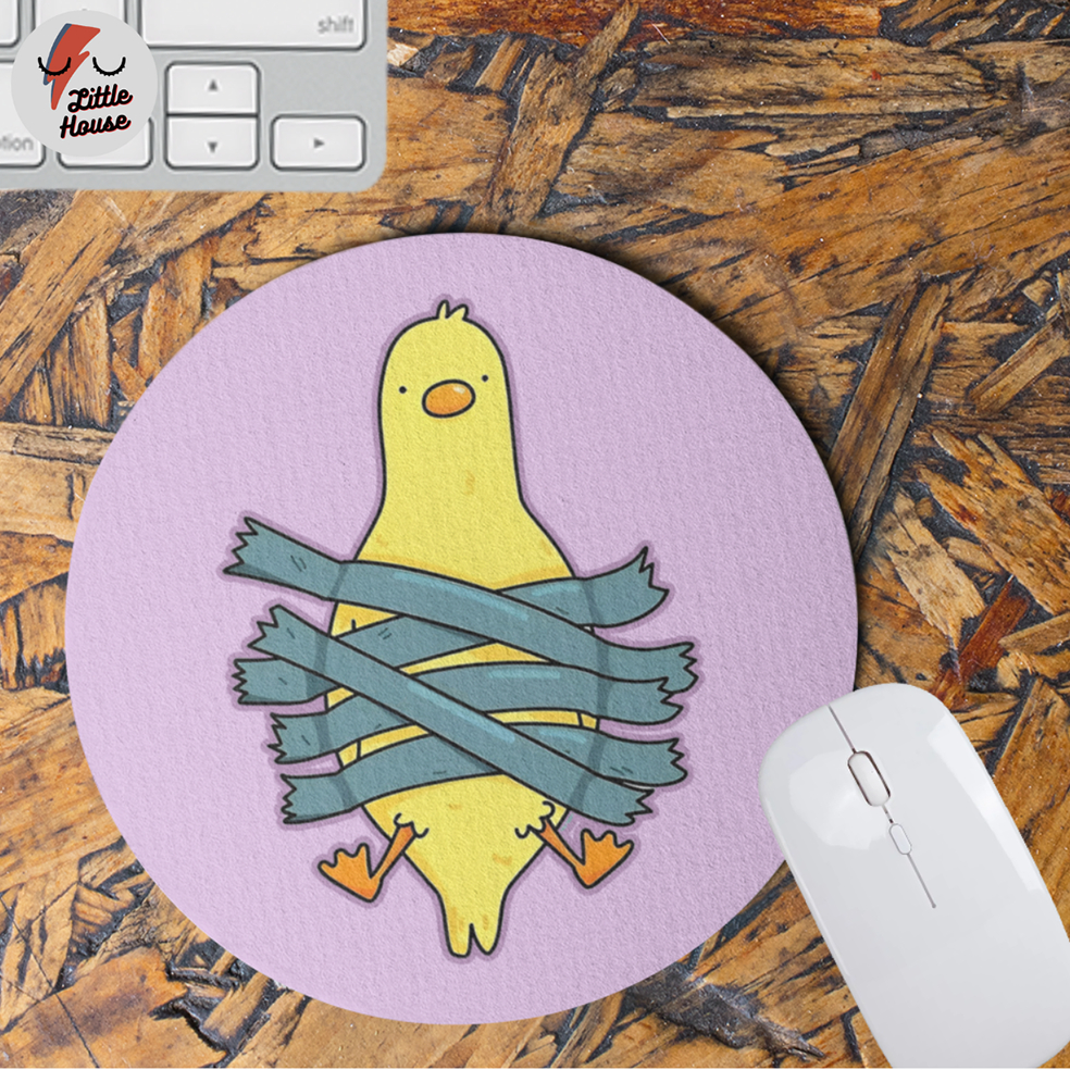 Mouse pad Pato Engraçado Patinho Fofo 3D Presente criativo decoração home office diferente desktop mousepad