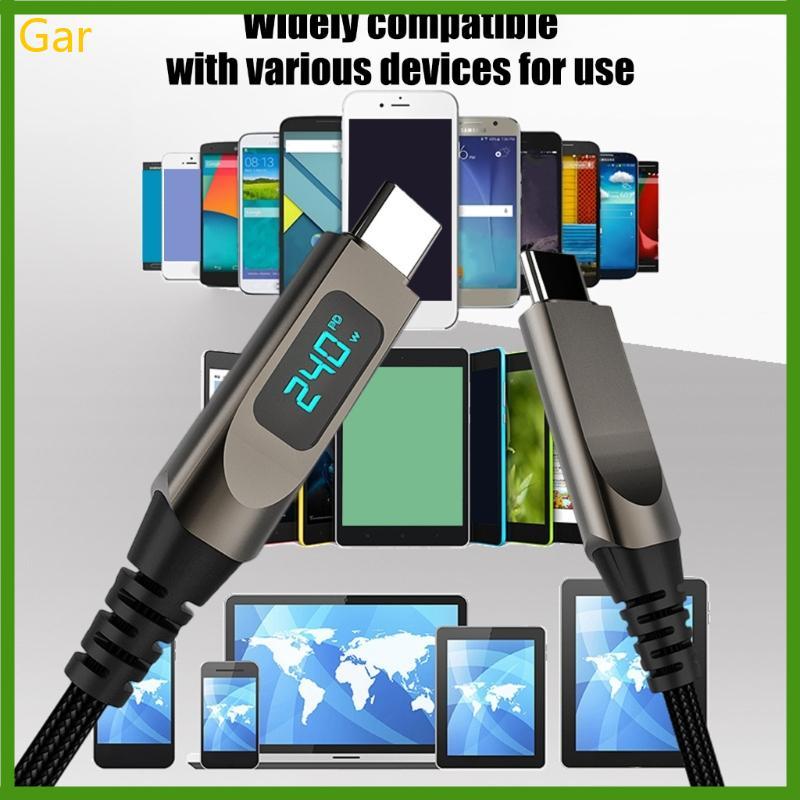 Gar 240W USB C Para Camada Externa Firme E Display Energia LED Transferência Arquivos Mesa Us