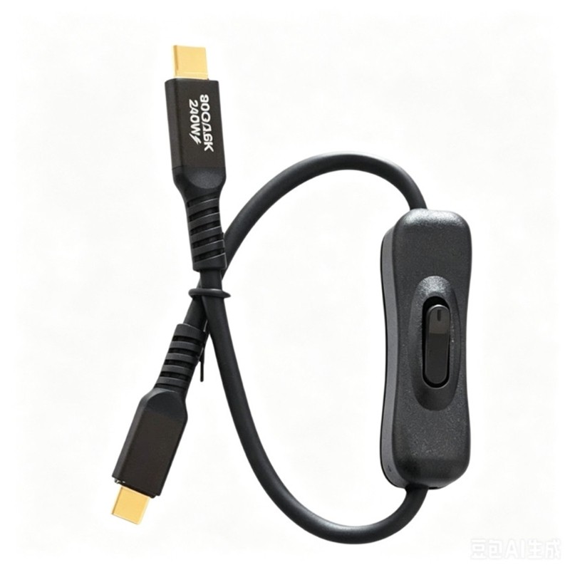 Nevʚ ɞ USB C Velocidade Rápida Interruptores On Para Carregamento 240 W E Display 16K