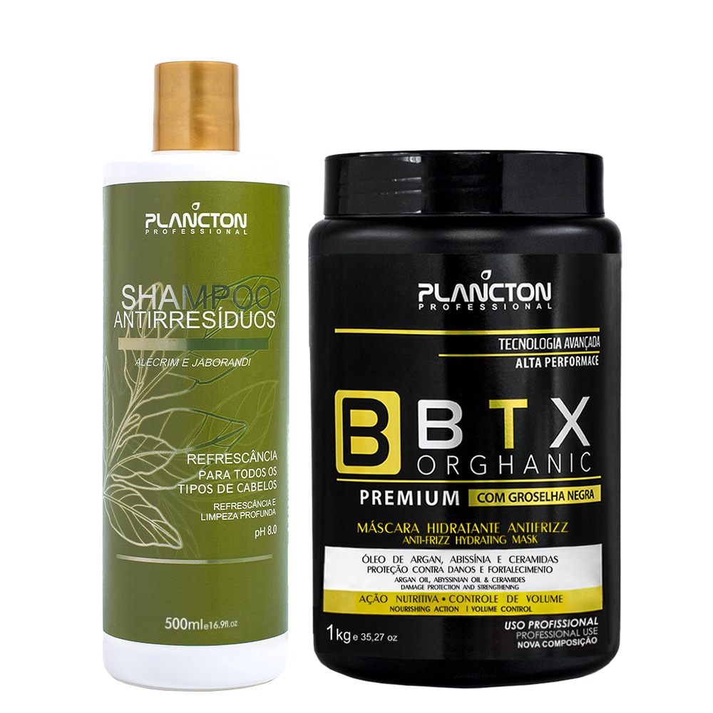 BTX  Premium 1kg + Shampoo Antirresíduo 500ml - Plancton Professional