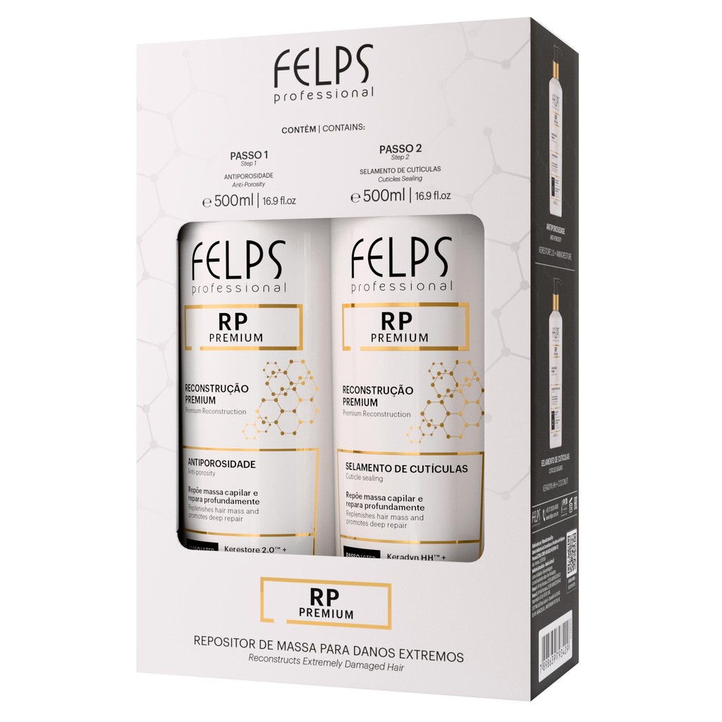 Kit RP Premium Duo  Recostrução Felps Professional - 2x500mL