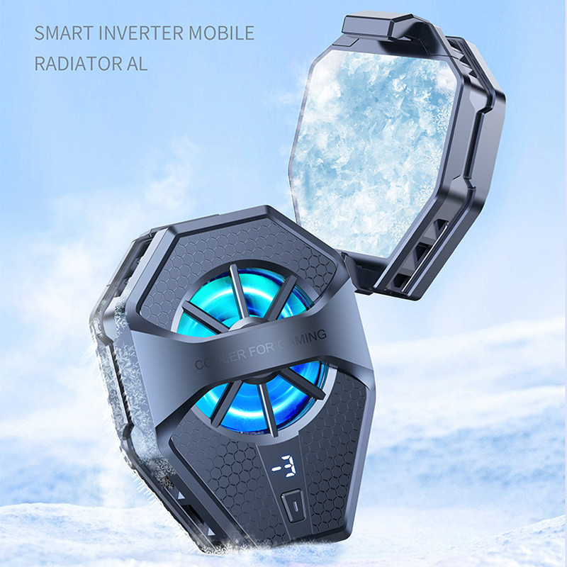 Cooler Gamer RGB p/ Celular: Resfria Rápido, Silencioso Universal iPhone Android - Free Fire PUBG