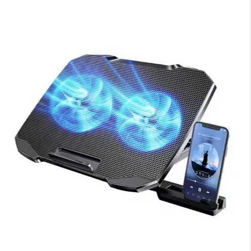 Suporte Notebook Base 2 Cooler Led Gamer USB Ajustável 17
