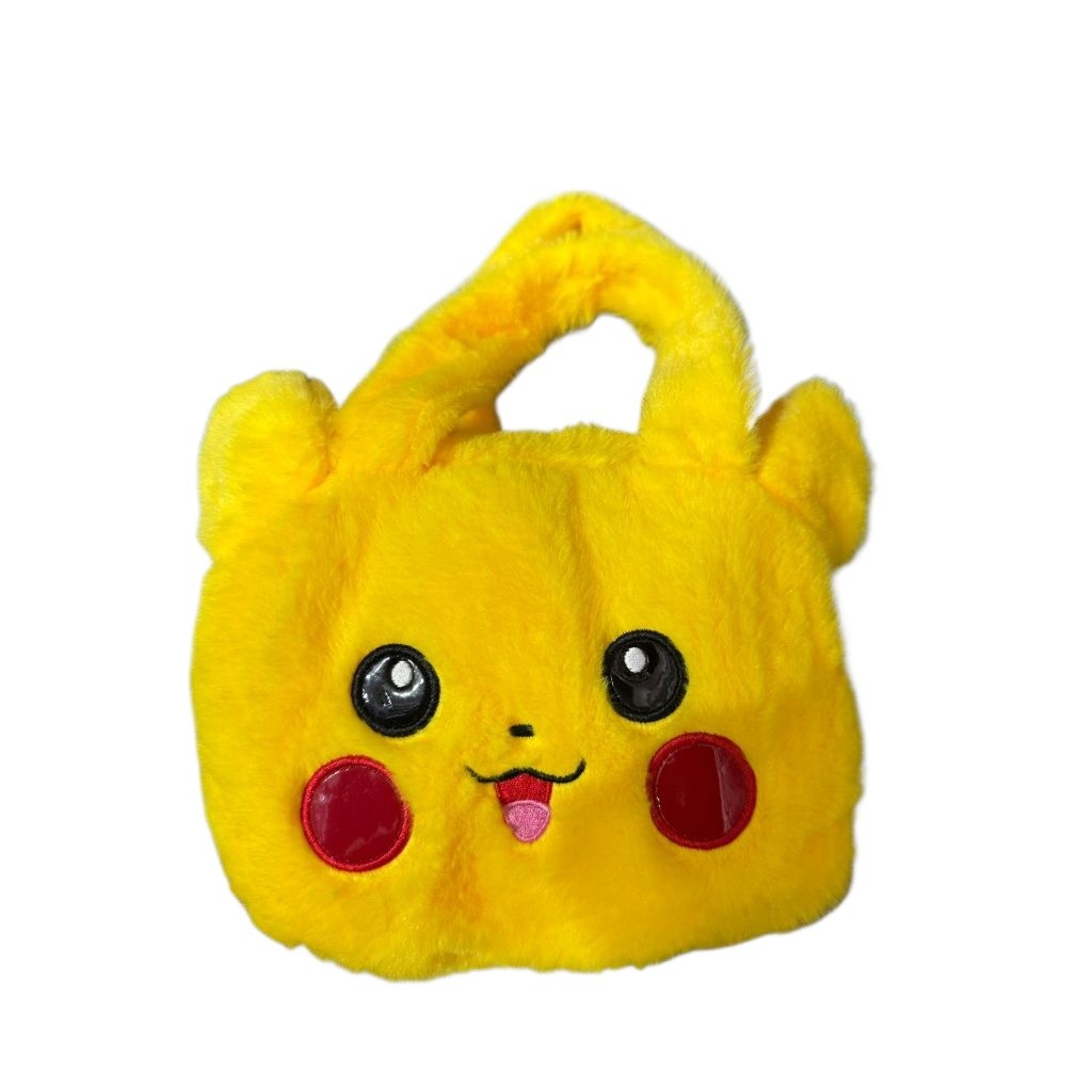 Bolsa de Pelúcia Kawaii Feminina – Hello Kitty / Pikachu / My Melody, Macia, Leve, Vários Modelos