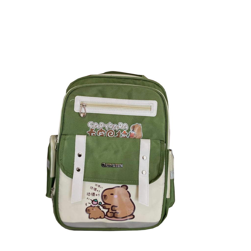 Mochila Escolar Infantil Capivara Kawaii Impermeável