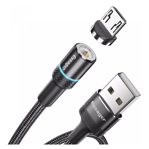 Cabo carregador Micro-usb Essager Magnético Arredondado 2m 3a