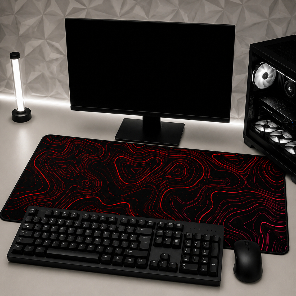 Mouse Pad Gamer Grande Desk Pad Antiderrapante Alta Precisão Base Emborrachada para Teclado e Mouse