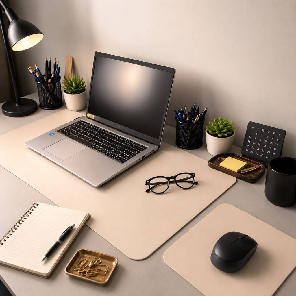 Mouse Pad Gigante Desk Pad Setup Gamer Escritório e Estudos 80x40 Grande Estiloso Antiderrapante