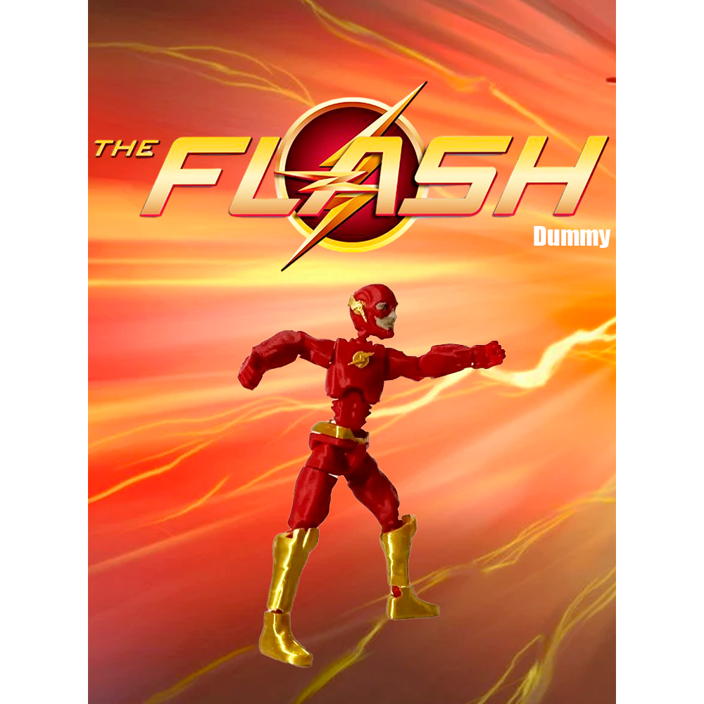 Boneco Articulado Dummy – Flash, Flash Reverso, God Speed e Figure Flash Liga da Justiça