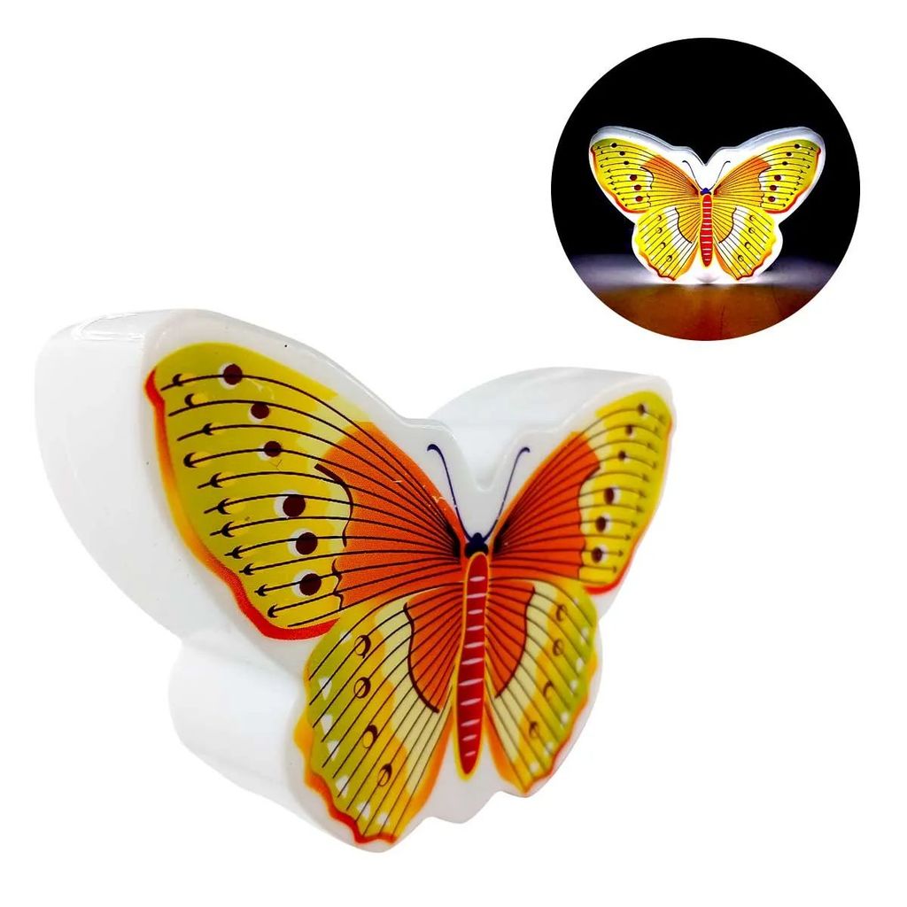 LUZ NOTURNA BORBOLETA 0,5W BIVOLT PLAST