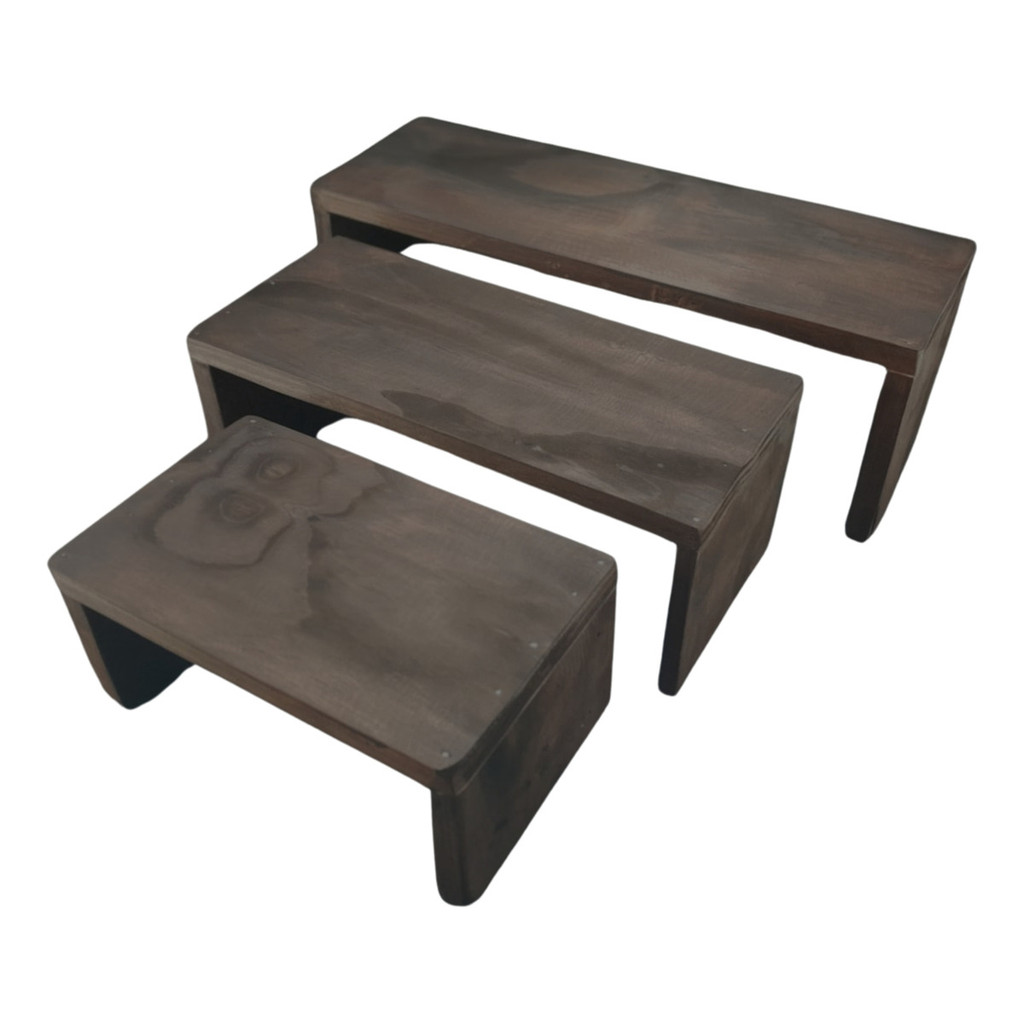 Trio Escadinha Stand 3 Andares Festa Buffet Finger Food Top