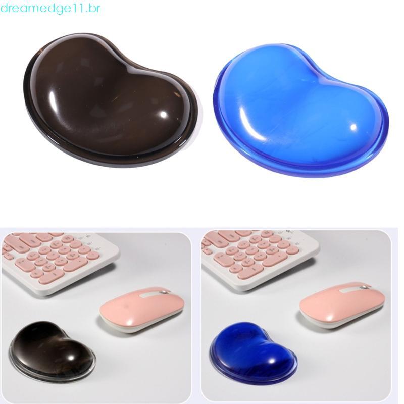 dreamedge11 Cor Ergonômico Pad Suporte Pulso Gaming Gel Descanso Esteira Silicone Forma Coração
