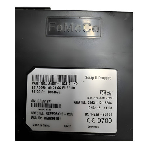 Módulo Bluetooth Fiesta Titanium 1.6 2014 2015 Am5t14d212