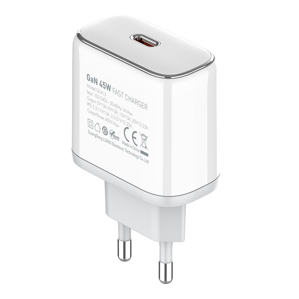 Carregador Usb-C Ldnio Q1415 45W Notebook Celular Turbo
