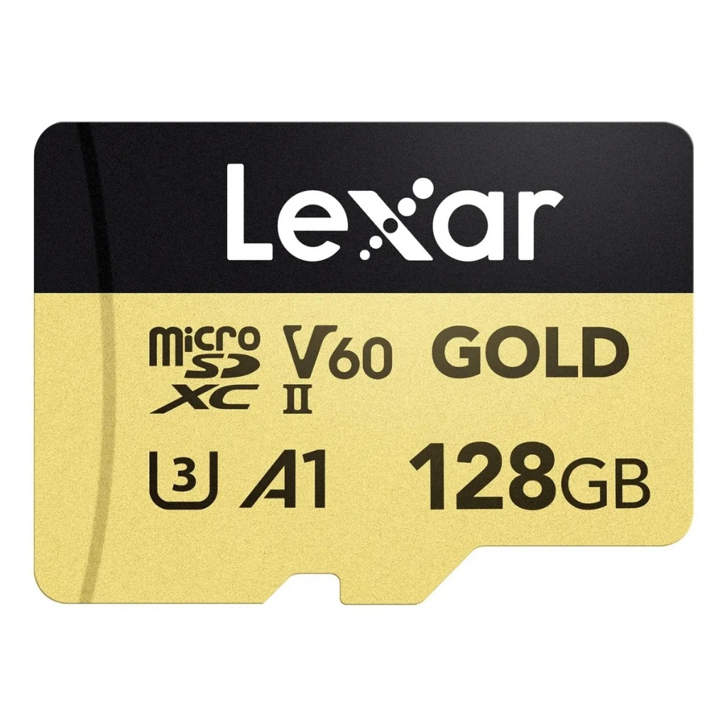 Cartão de Memória Lexar microSD Professional GOLD 280MB/s UHS-II V60 U3 A1 128GB