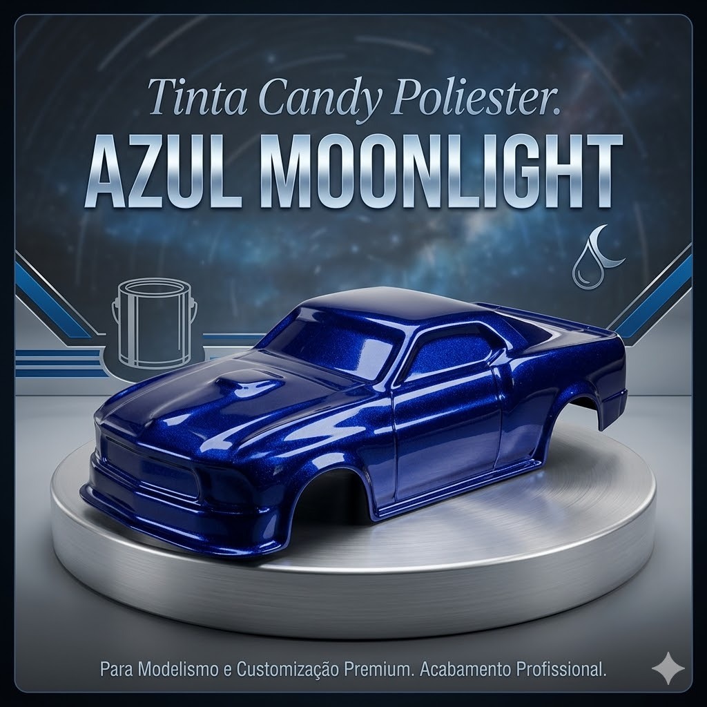 Tinta Candy azul moonlight galaxy perolizado Exclusiva 225ml/400ml/900ml