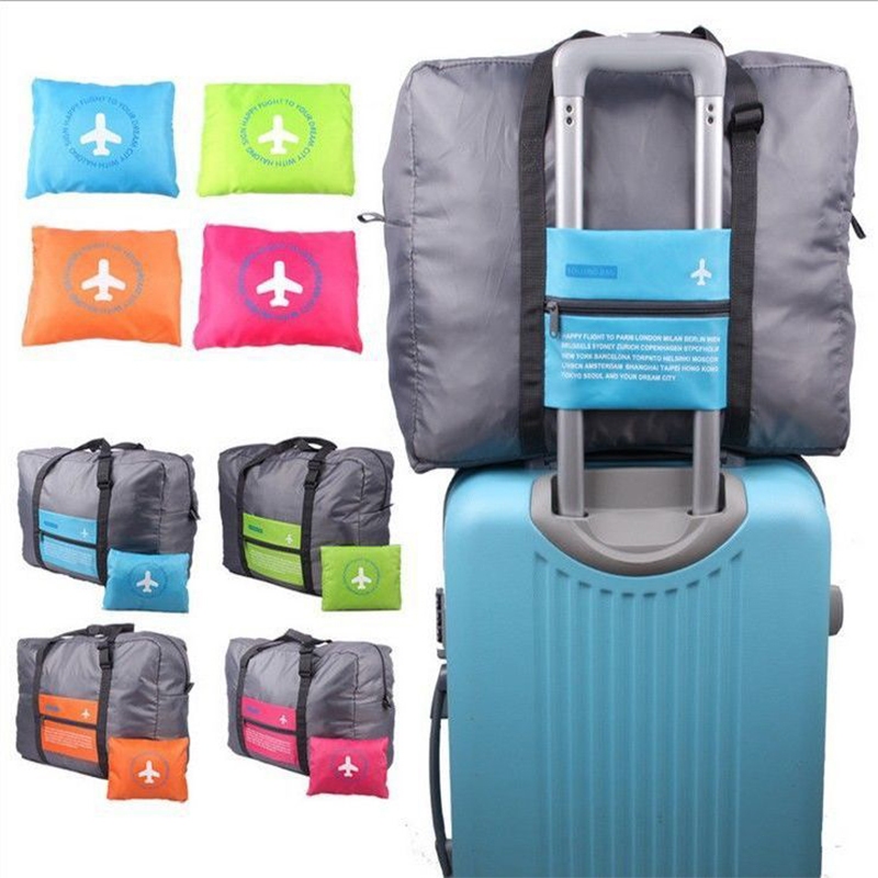 Bolsa para Viagem de Avião Mala Dobrável Capacidade Impermeável- Leve para Bagagem Roupas + Organizador