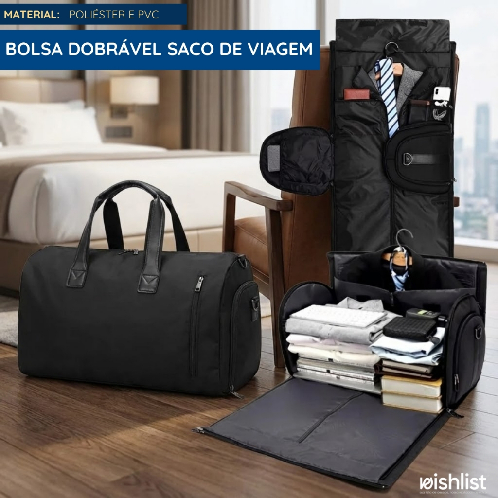 Bolsa Dobrável Saco De Viagem De Grande Capacidade