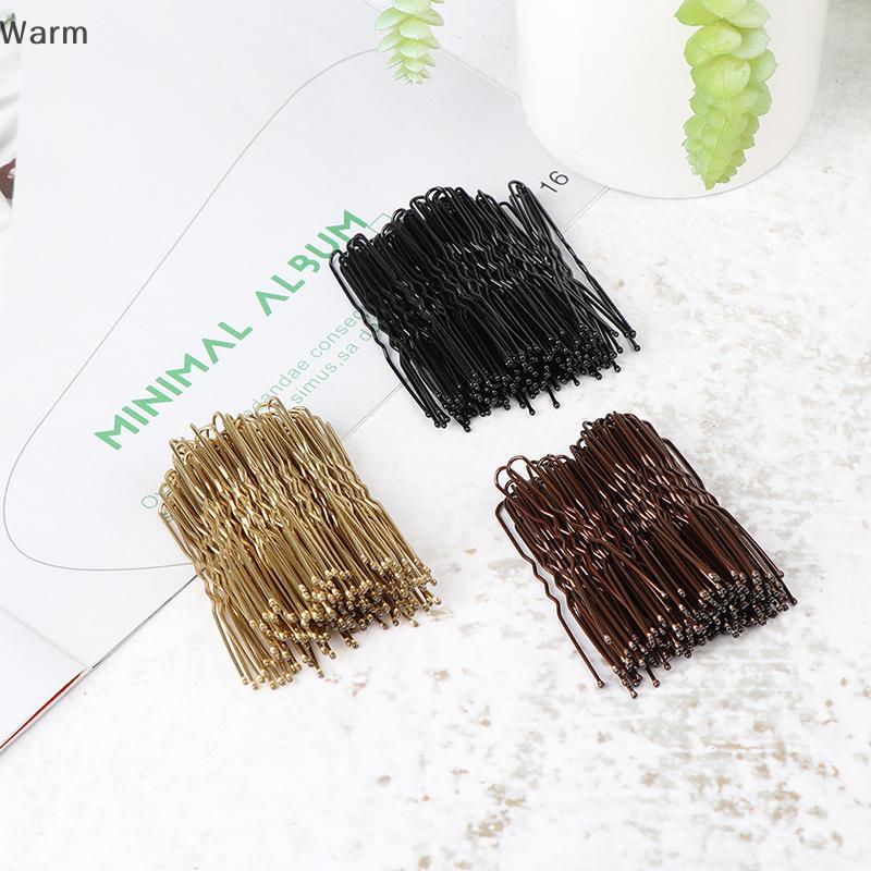 Quente 50 Pçs/set Cabelo Ondulado Em Forma De U Bobby Pin Barrette Salão De Beleza Aperto Clipe Grampos De Casa