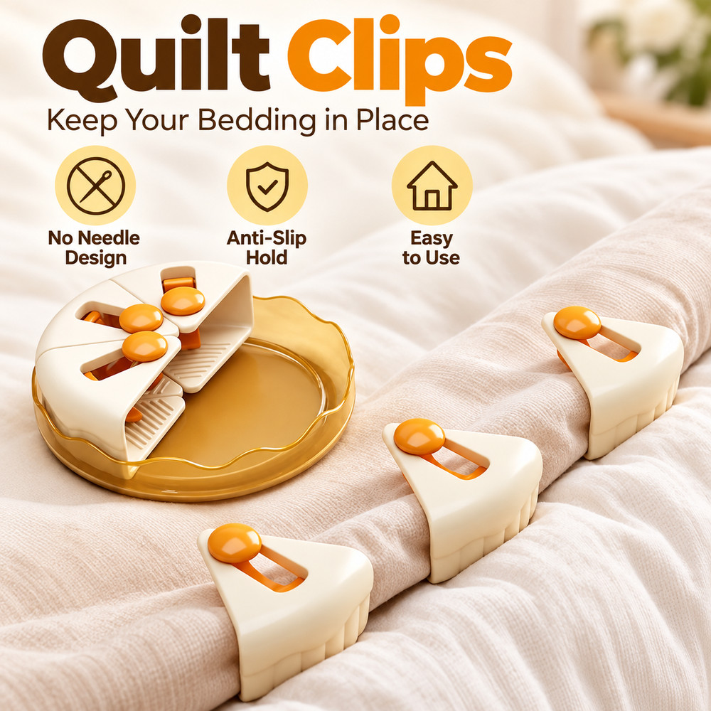 6 Pçs/Set Prendedor De Folha De Cama , Sem Agulha Com Clipes De Colcha De Bandeja De Armazenamento , Mini Fixador De Cob