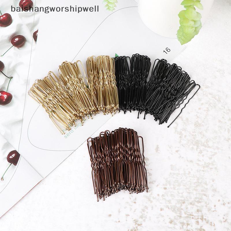 50 Pçs/set Cabelo Ondulado Em Forma De U Bobby Pin Barrette Salon Grip Clip Grampos De