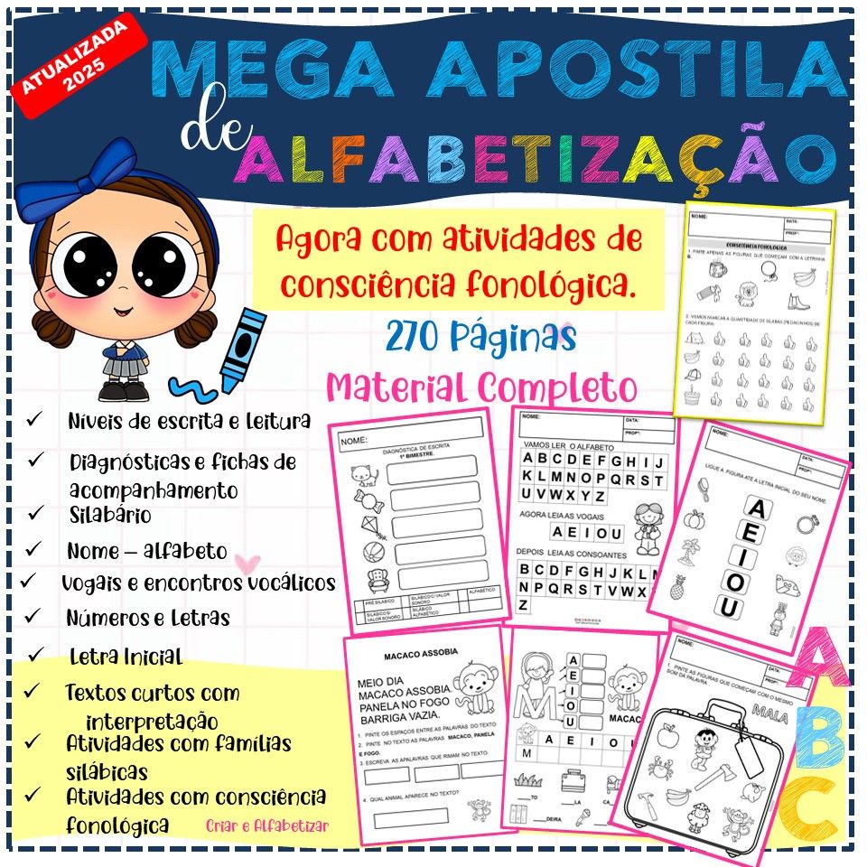 Mega Apostila de Alfabetização