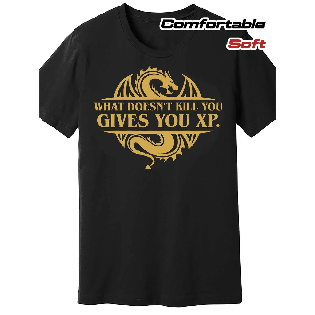Camiseta Masculina Feminina Oversized Estampa Dragão Dourado e Frase Gamer 