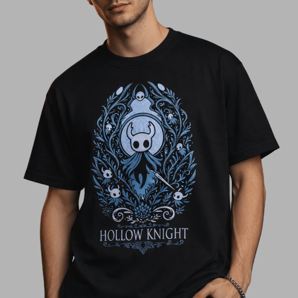 Camiseta Oversized Hollow Knight  Jogo Indie Moda Gamer Em Algodão 100% Estampa Premium