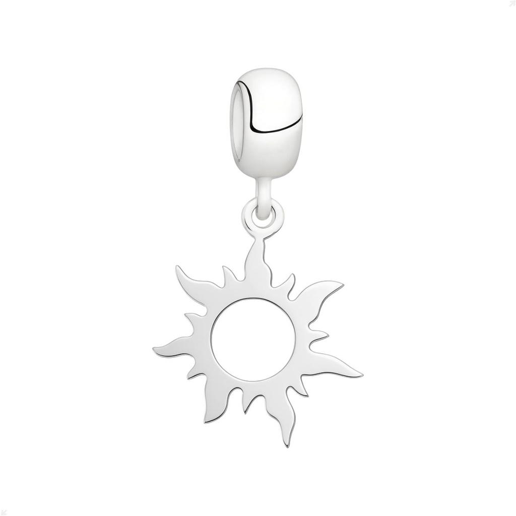 Berloque Pingente Prata 925 Sol Flamejante Premium