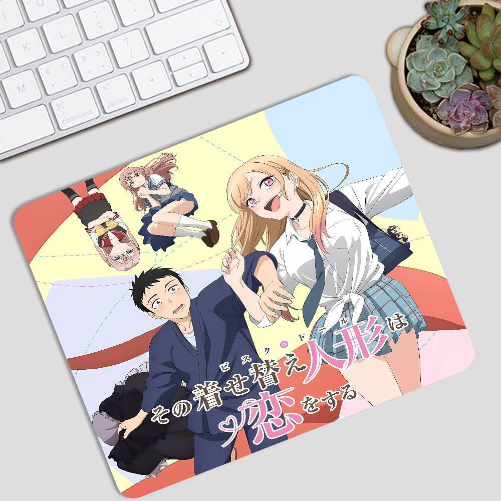 My D-Dress Up Darling Anime Mini Mouse Pad Office Mousepad Pequeno Com Borda Costurada Base De Borracha Antiderrapante P