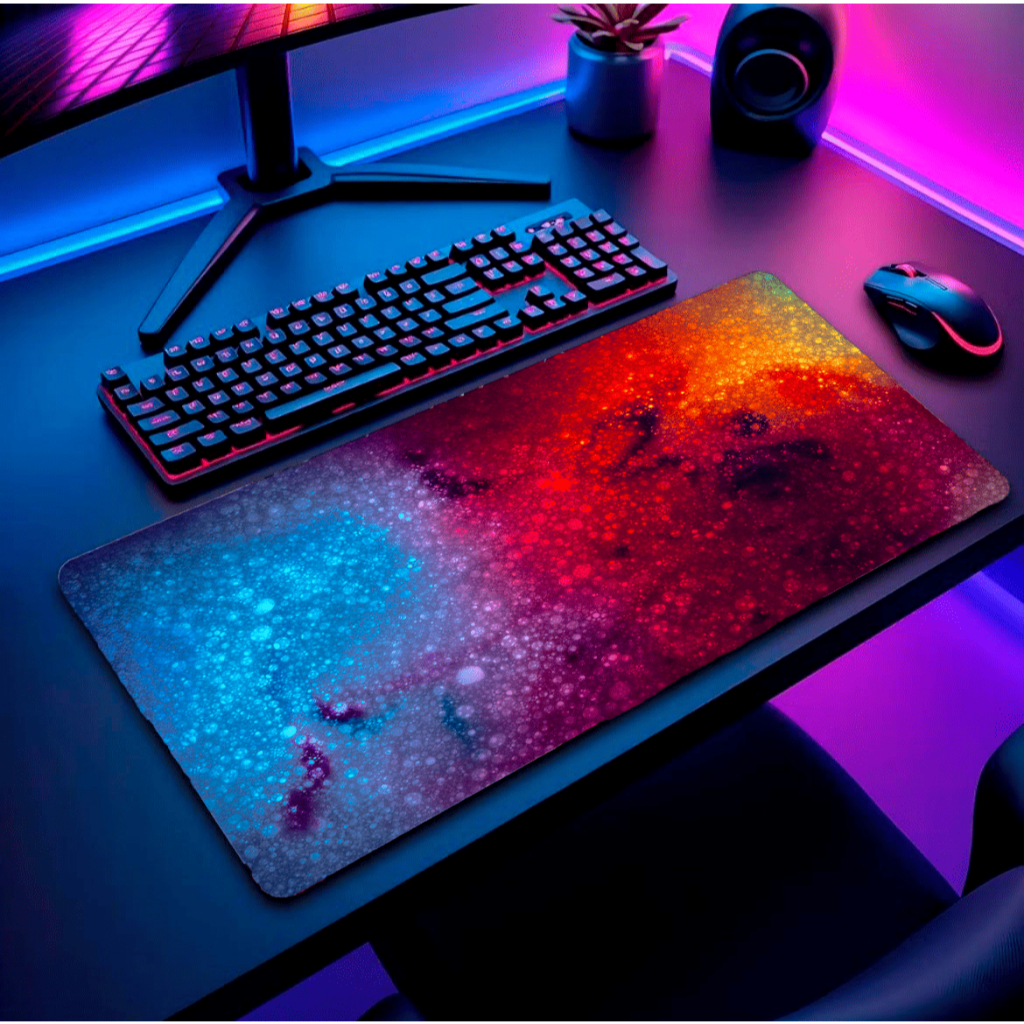 Mouse Pad Gamer Personalizado Grande RGB Anime Heróis Exclusivo 80x30cm Ideal para Home Office