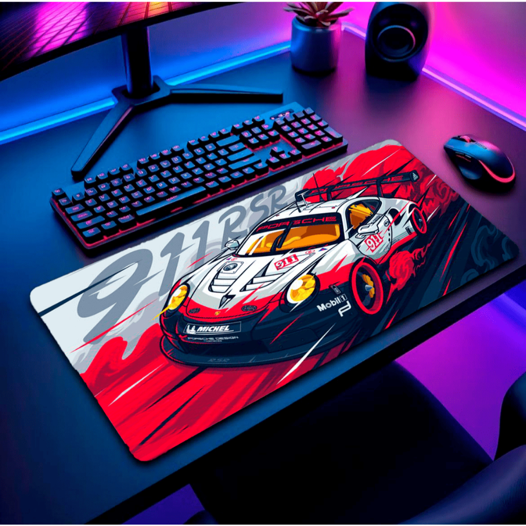 Mouse Pad Gamer Personalizado Grande RGB Anime Heróis Exclusivo 80x30cm Ideal para Home Office
