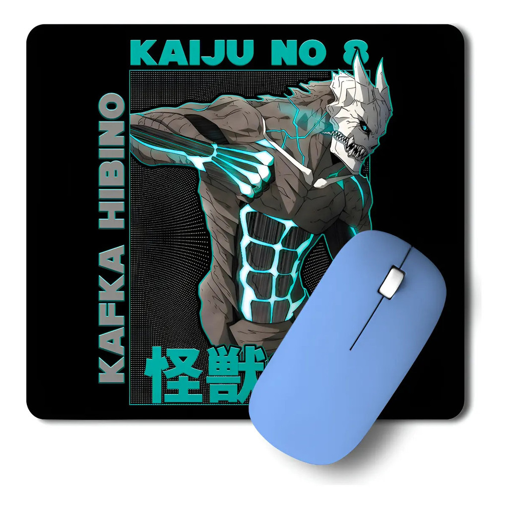 Mousepad Kaiju N° 8 Kafka Anime 20x24 cm para Fãs e Home Office