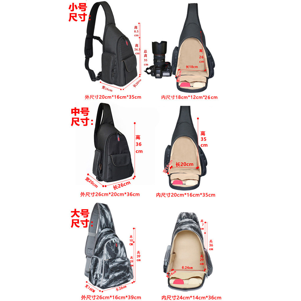 Paulo Professional 750D200R50 Adequado para Canon Sony Mochila de ombro Mochila para câmera SLR Bolsa para câmera m50 Ho