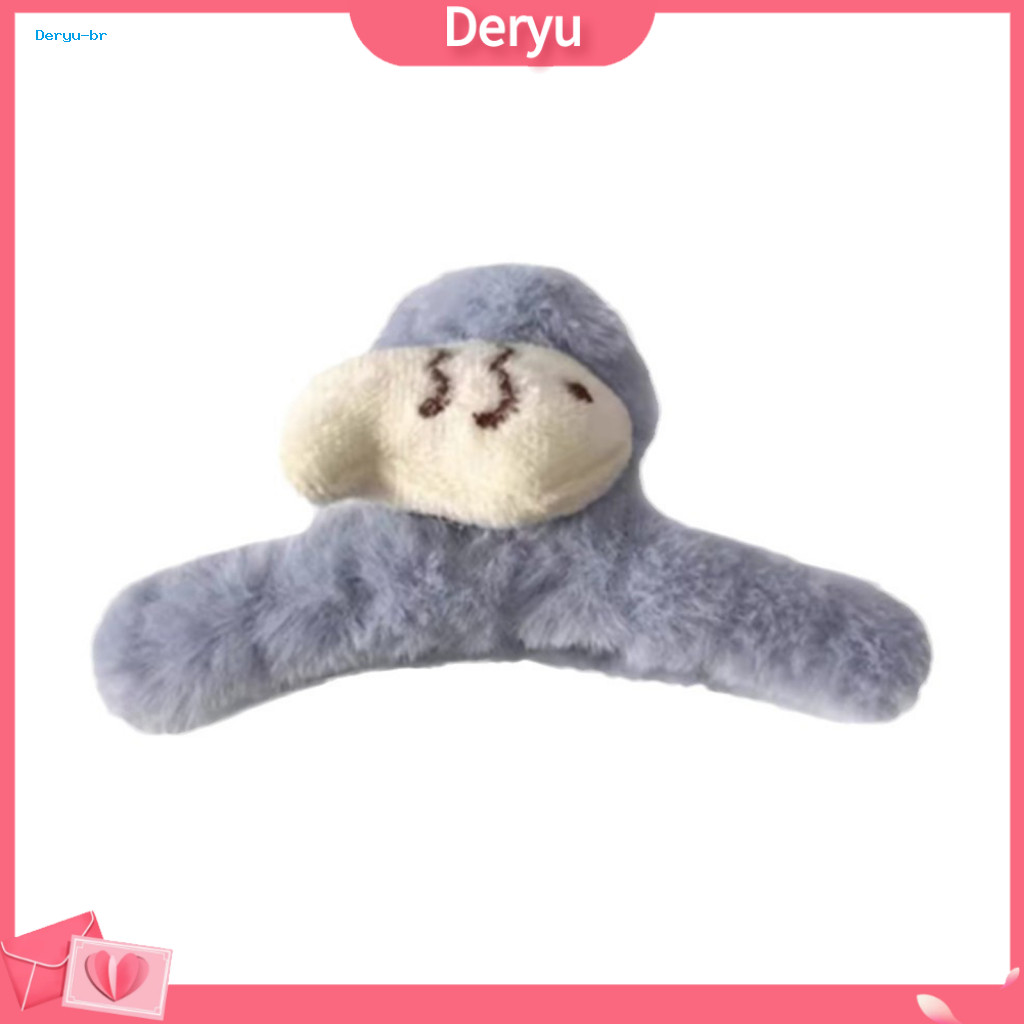 Soft Plush Hair Accessory Commuting Leisure Women’s Fish-shaped Claw Clip – Cozy Winter Back Head for Stylish
