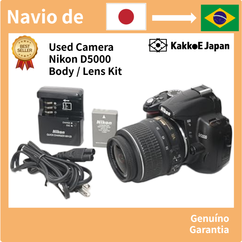 Kit De Corpo Ou Lente Para Câmera Digital SLR Nikon D5000-CMOS De 12.3 Mp/Full HD/LCD Vari-Angle [Usada No Japão]