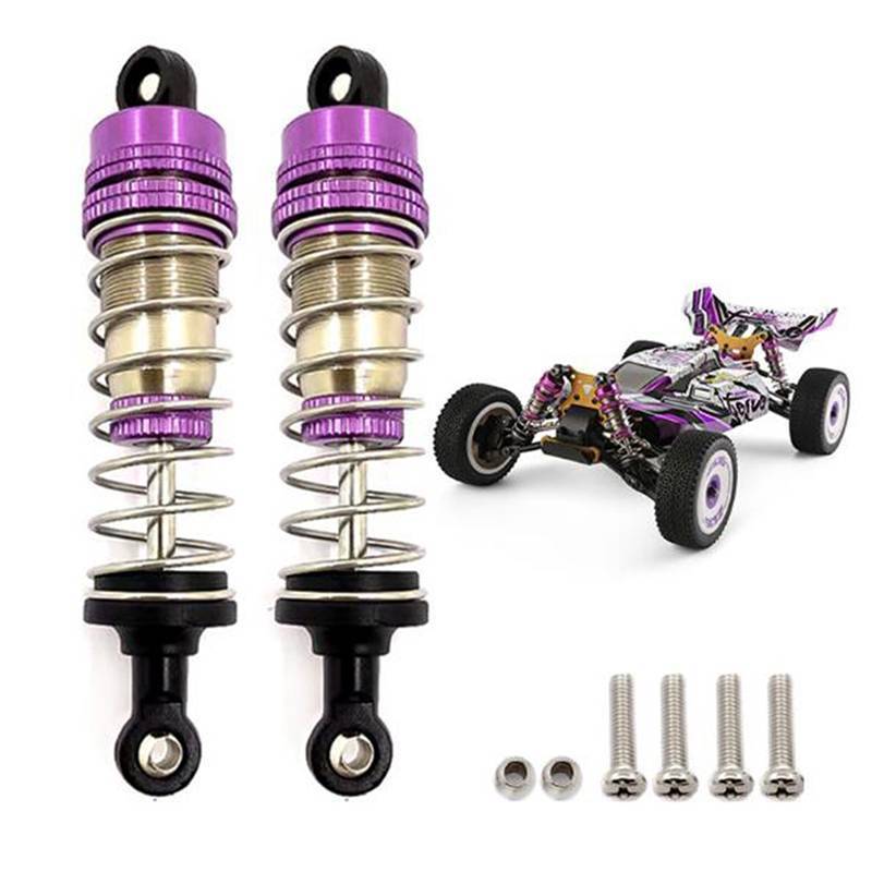 Sustiska 2 Peças De Amortecedor Universal Dianteiro E Traseiro De Metal Para Wltoys 124019 144001 Carro RC BR