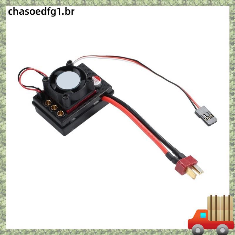 Atualização De Carro RC 35A ESC Sem Escova Com Ventilador Para ? WLtoys 144010,124017,124016,124007,184016,124008 Acessó